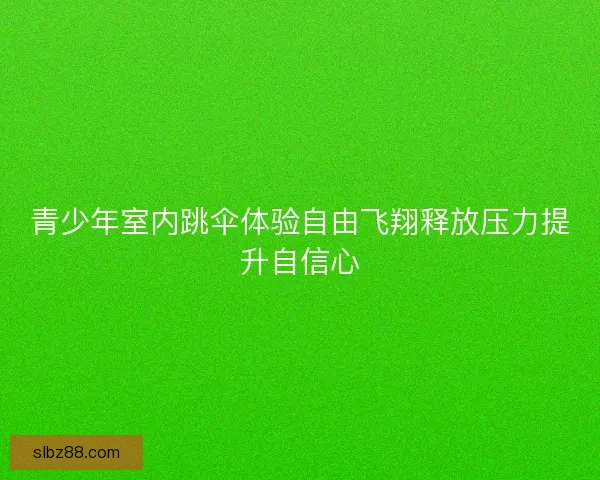 青少年室内跳伞体验自由飞翔释放压力提升自信心 青少年室内跳伞体验自由飞翔释放压力提升自信心